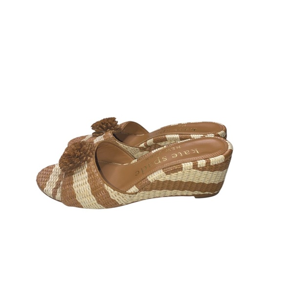 Kate Spade Brown and Cream Wedge Heels - Picture 4 of 8